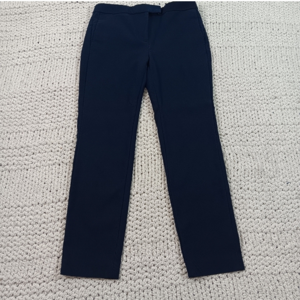J. Crew Women's Navy Ryder Trousers, Size 4P